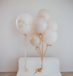 Warm Neutral Dessert Personalized Balloons