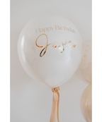 Warm Neutral Dessert Personalized Balloons