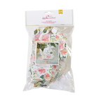 White floral teapot favor box with pink rose print for tea party from Parte Haus party supply store in Bethesda Maryland