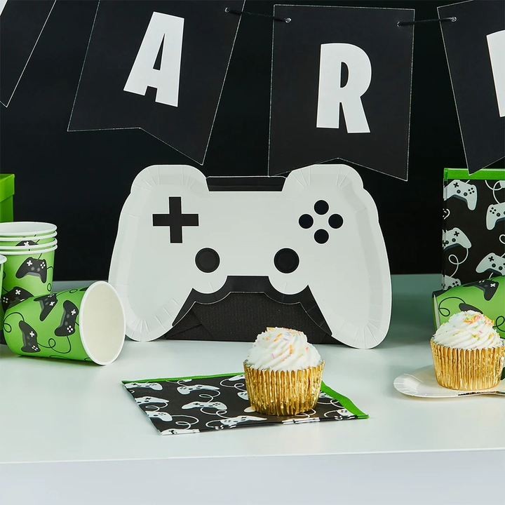 White Game Controller Small Appetizer Dessert Plates