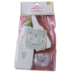 White unicorn favor box with gold horn and pink details for birthday from Parte Haus party supply store in Bethesda MD.