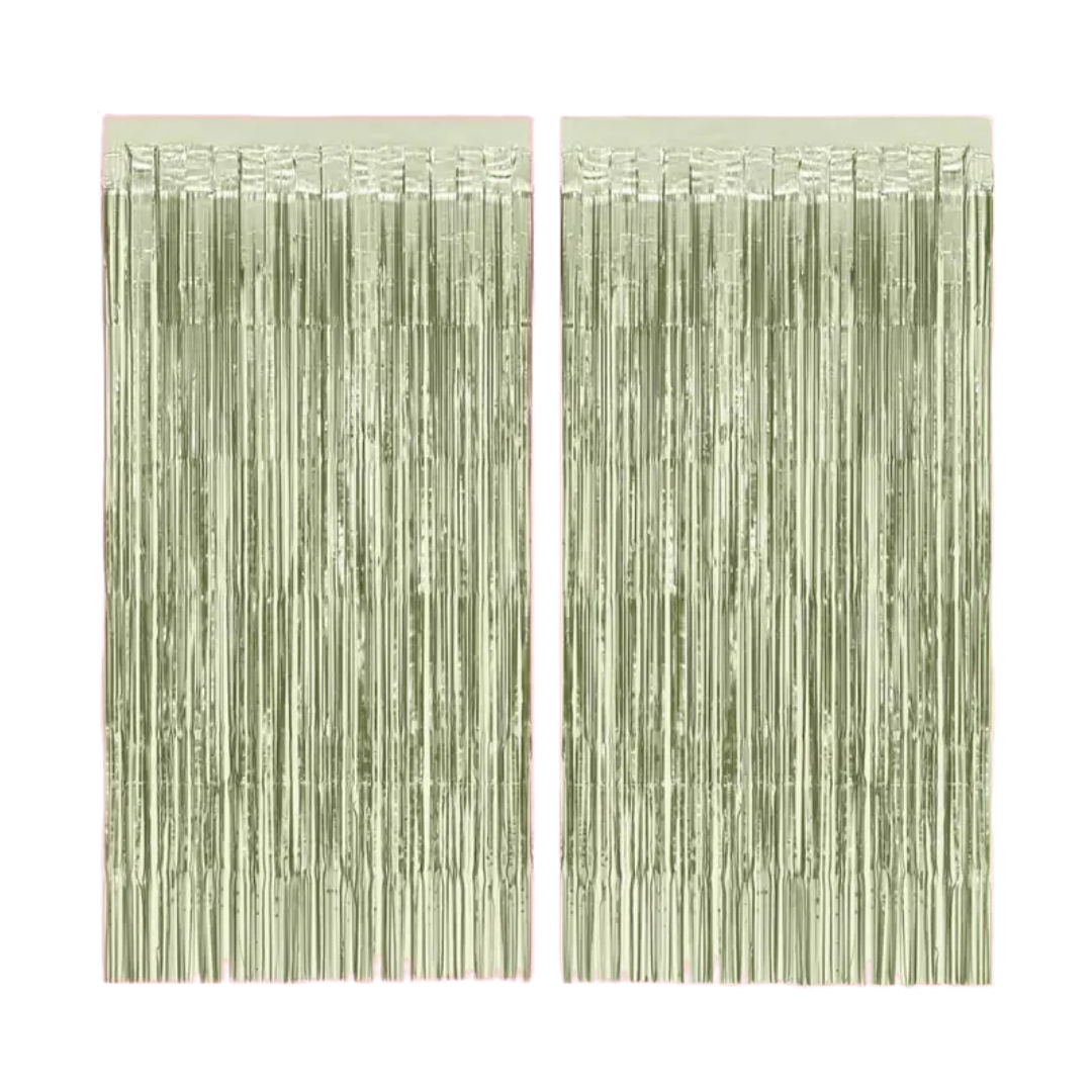 Sage Green Curtain Backdrop