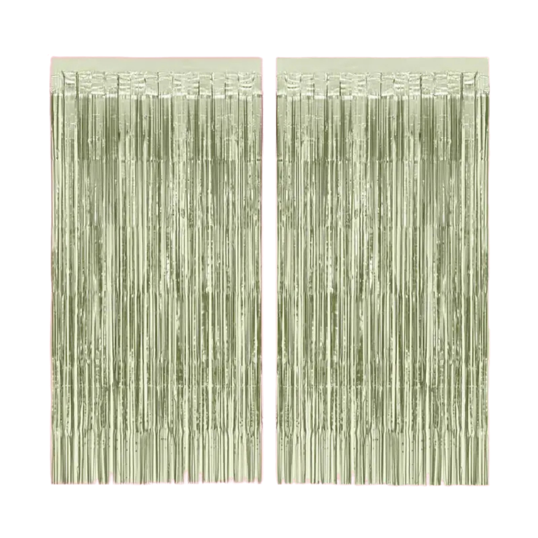 Sage Green Curtain Backdrop