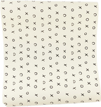 White and Black 'XO' Table Runner