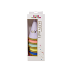 Pastel rainbow party hats with gold trim fun celebration theme from Parte Haus party supply store in Bethesda MD
