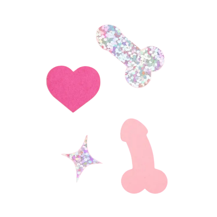 Pink and Holographic Penis Confetti
