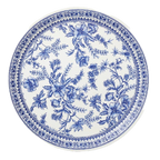 Blue French Toile Large Plate