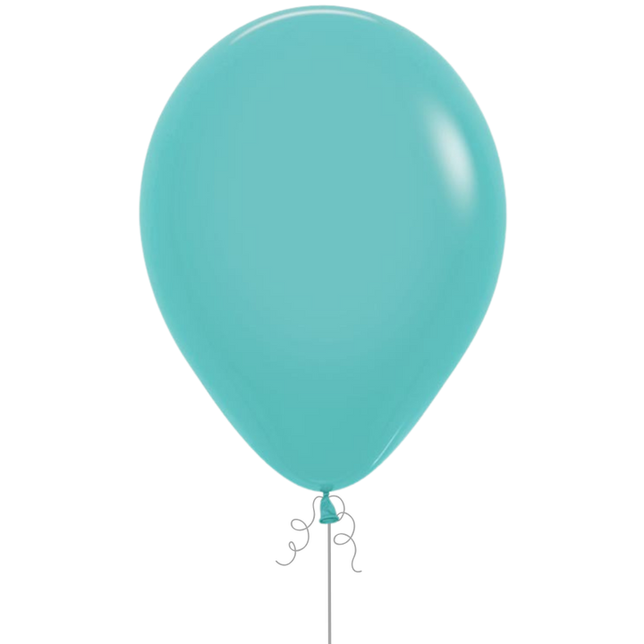 Turquoise Latex Balloon, 11in