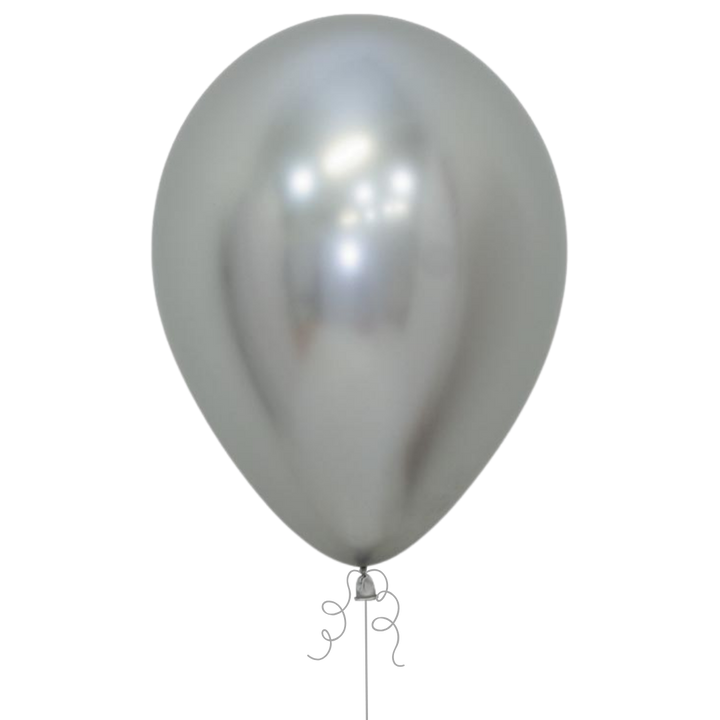 Reflex Silver Latex Balloon, 11in