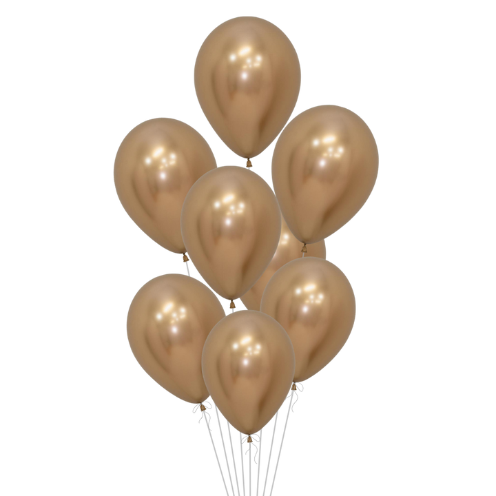 Reflex Gold Latex Balloon, 11in