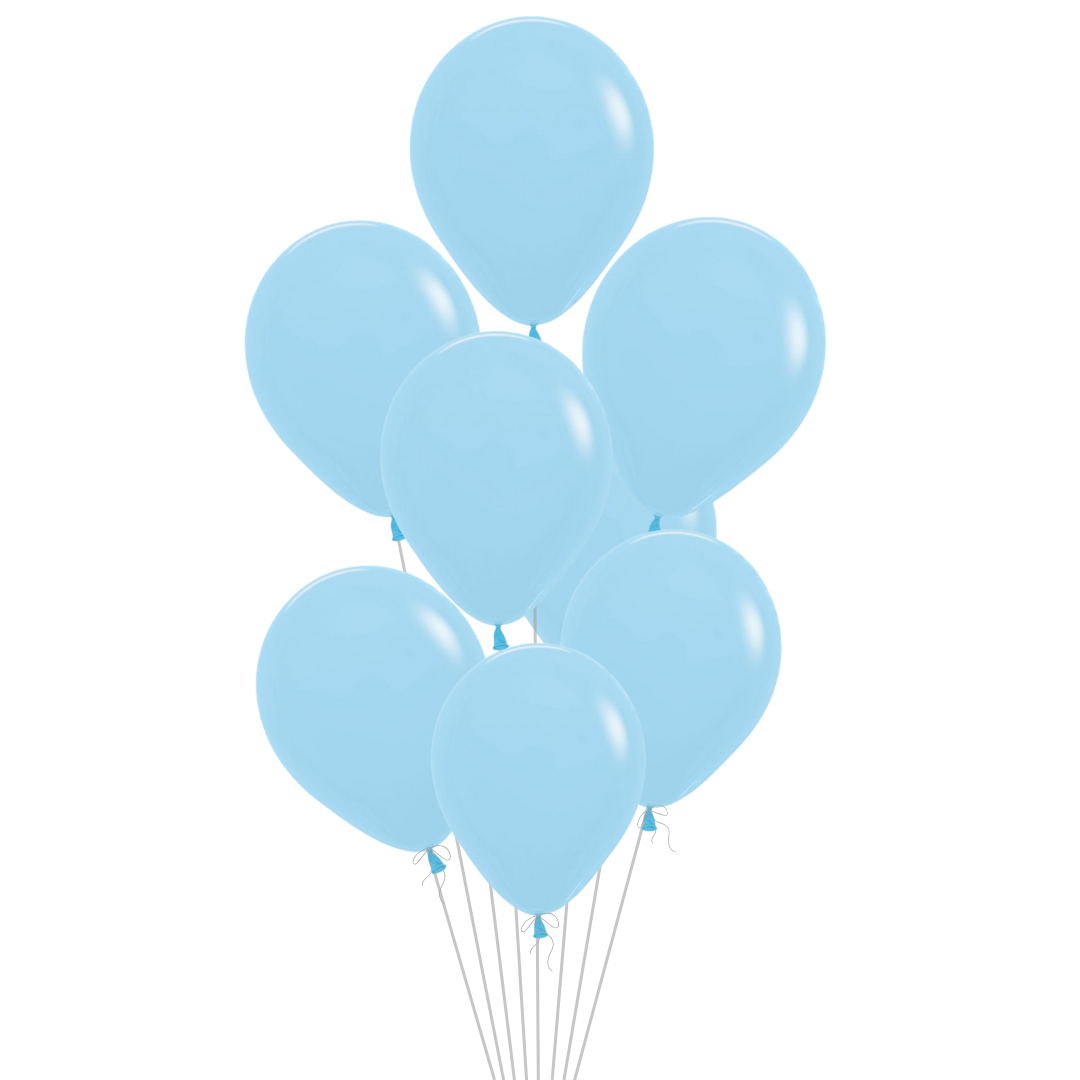 Pastel Blue Latex Balloon, 11in