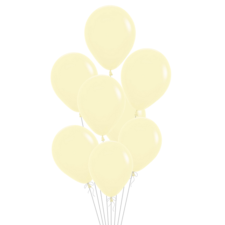 Pastel Matte Yellow Latex Balloon, 11in