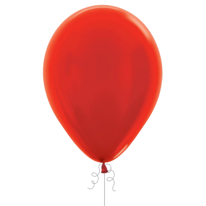 Metallic Red Latex Balloon, 11in