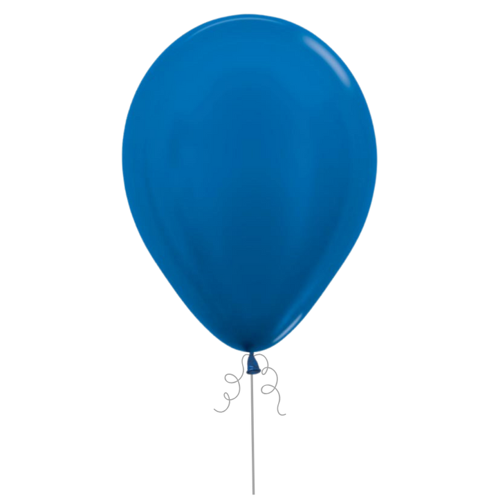 Metallic Blue Latex Balloon, 11in