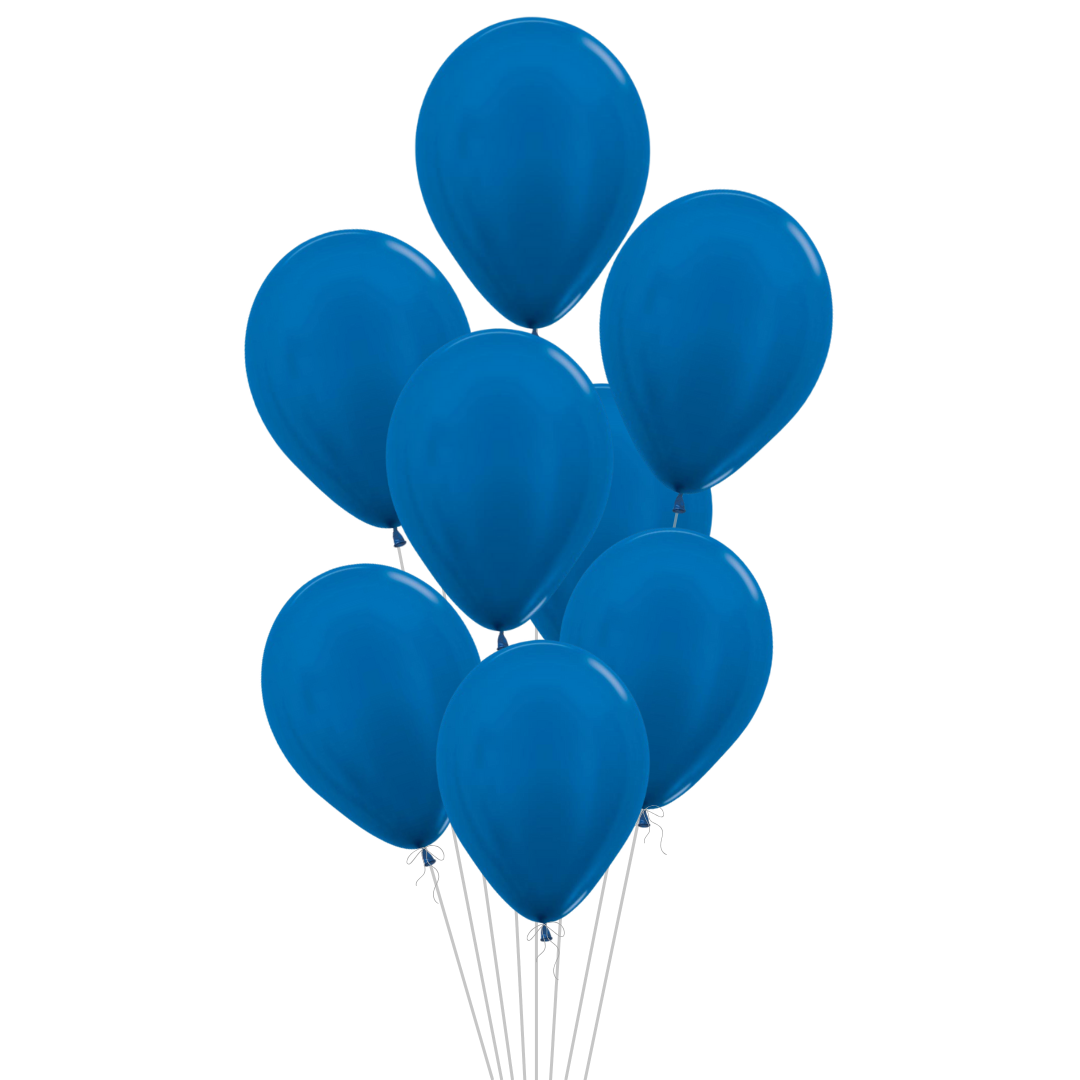 Metallic Blue Latex Balloon, 11in
