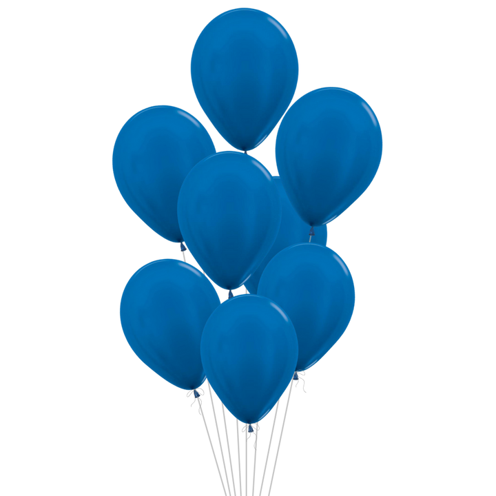 Metallic Blue Latex Balloon, 11in