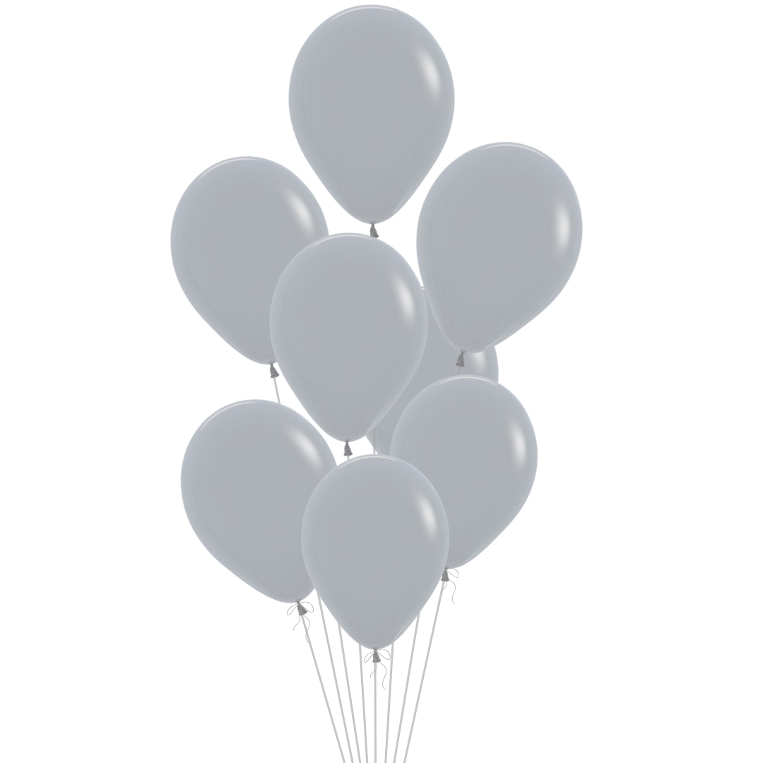 Gray Latex Balloon, 11in