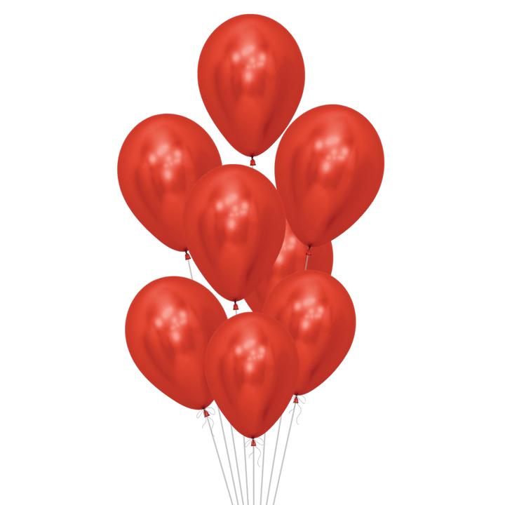 Crystal Red Latex Balloon, 11in