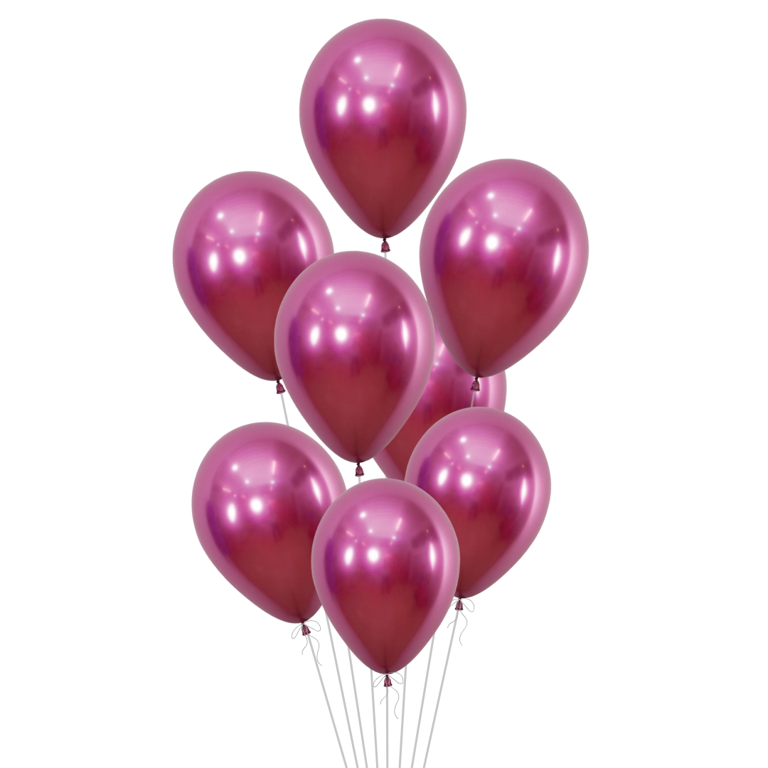 Reflex Fuchsia Latex Balloon, 11in