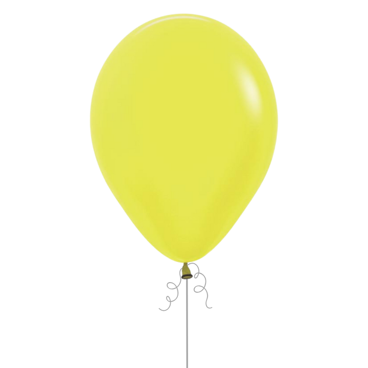 Neon Yellow Latex Balloon, 11in