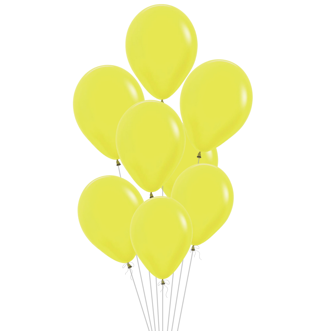 Neon Yellow Latex Balloon, 11in
