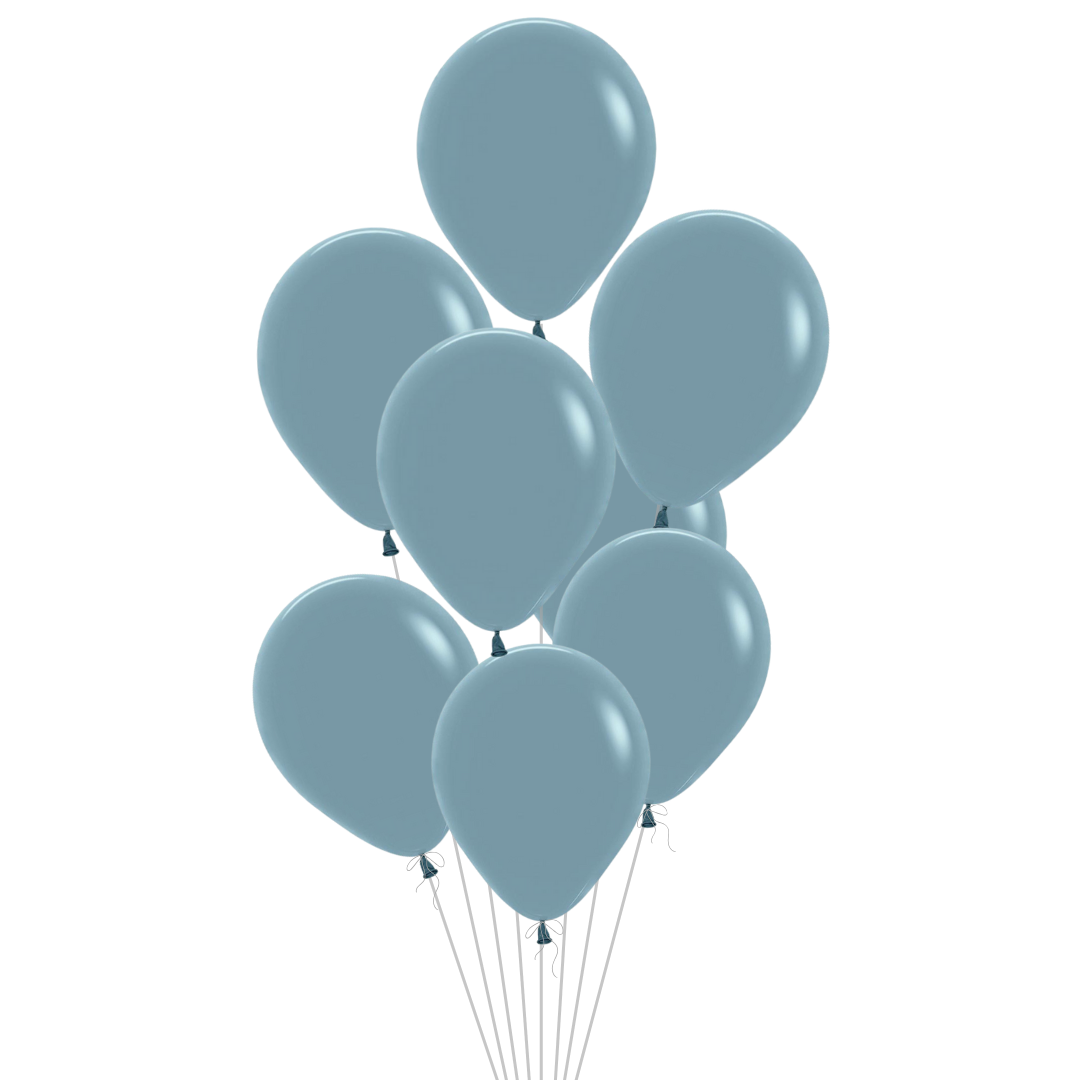 Pastel Dusk Blue Latex Balloon, 11in