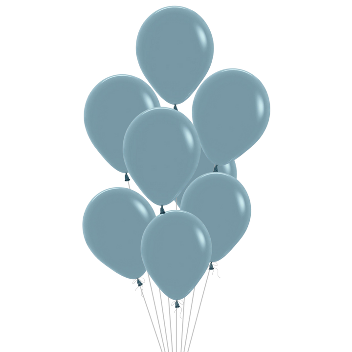 Pastel Dusk Blue Latex Balloon, 11in