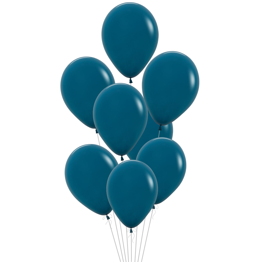 Deep Teal Latex Balloon, 11in