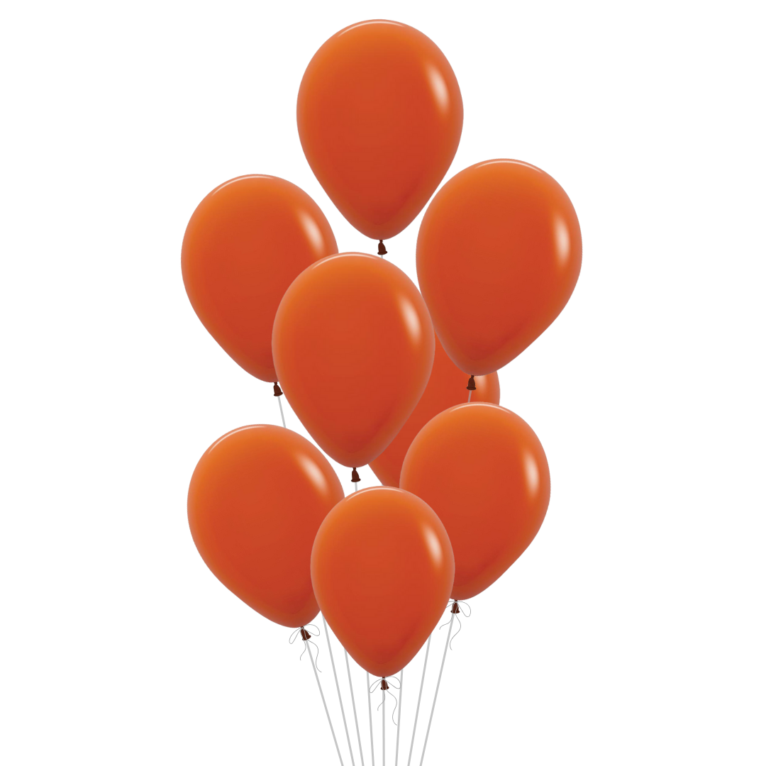Sunset Orange Latex Balloon, 11in