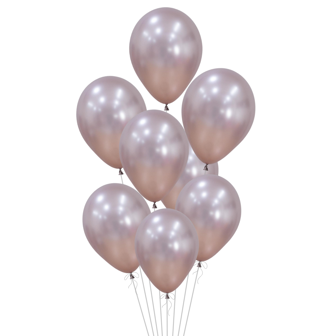 Silk Pink Latex Balloon, 11in