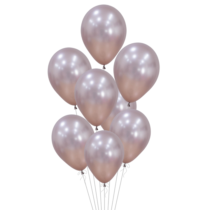 Silk Pink Latex Balloon, 11in