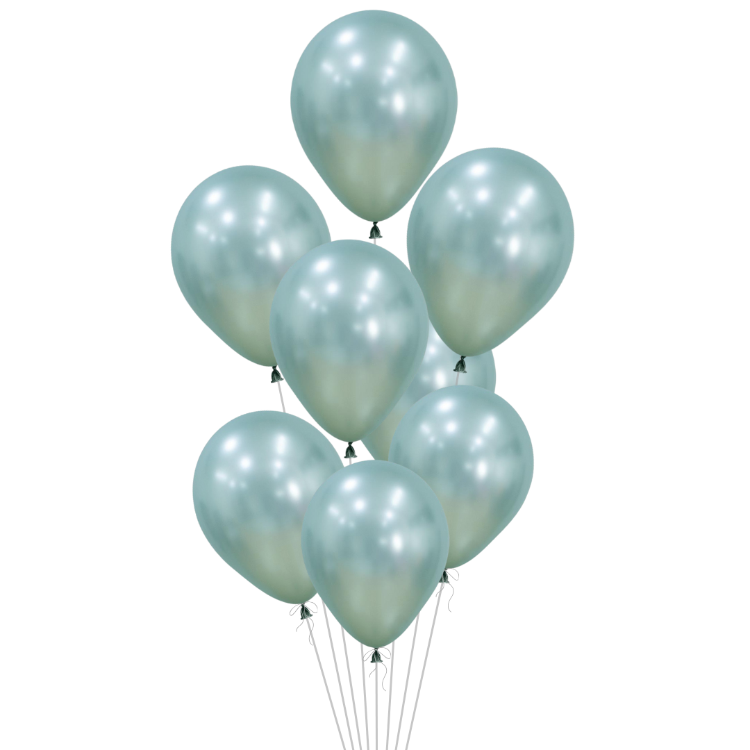 Silk Mint Latex Balloon, 11in