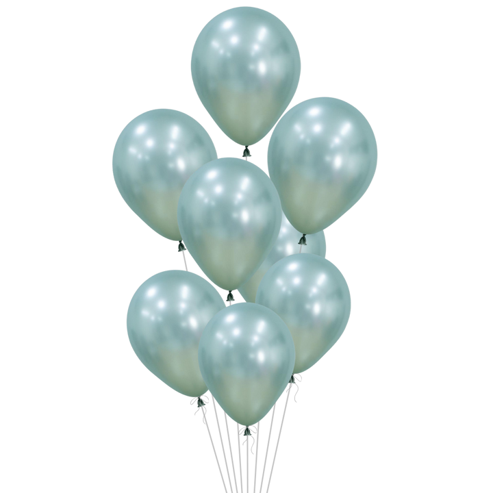 Silk Mint Latex Balloon, 11in