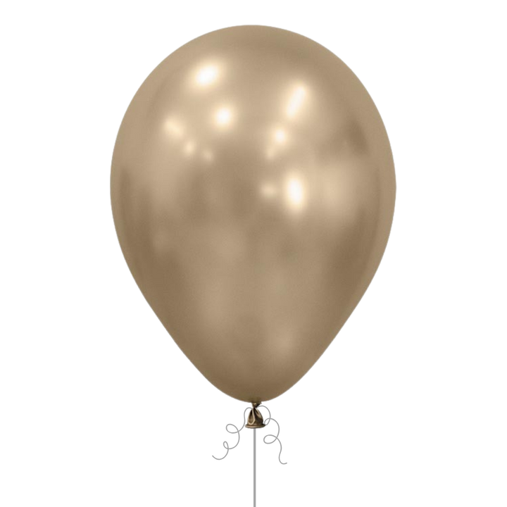 Silk Gold Latex Balloon, 11in