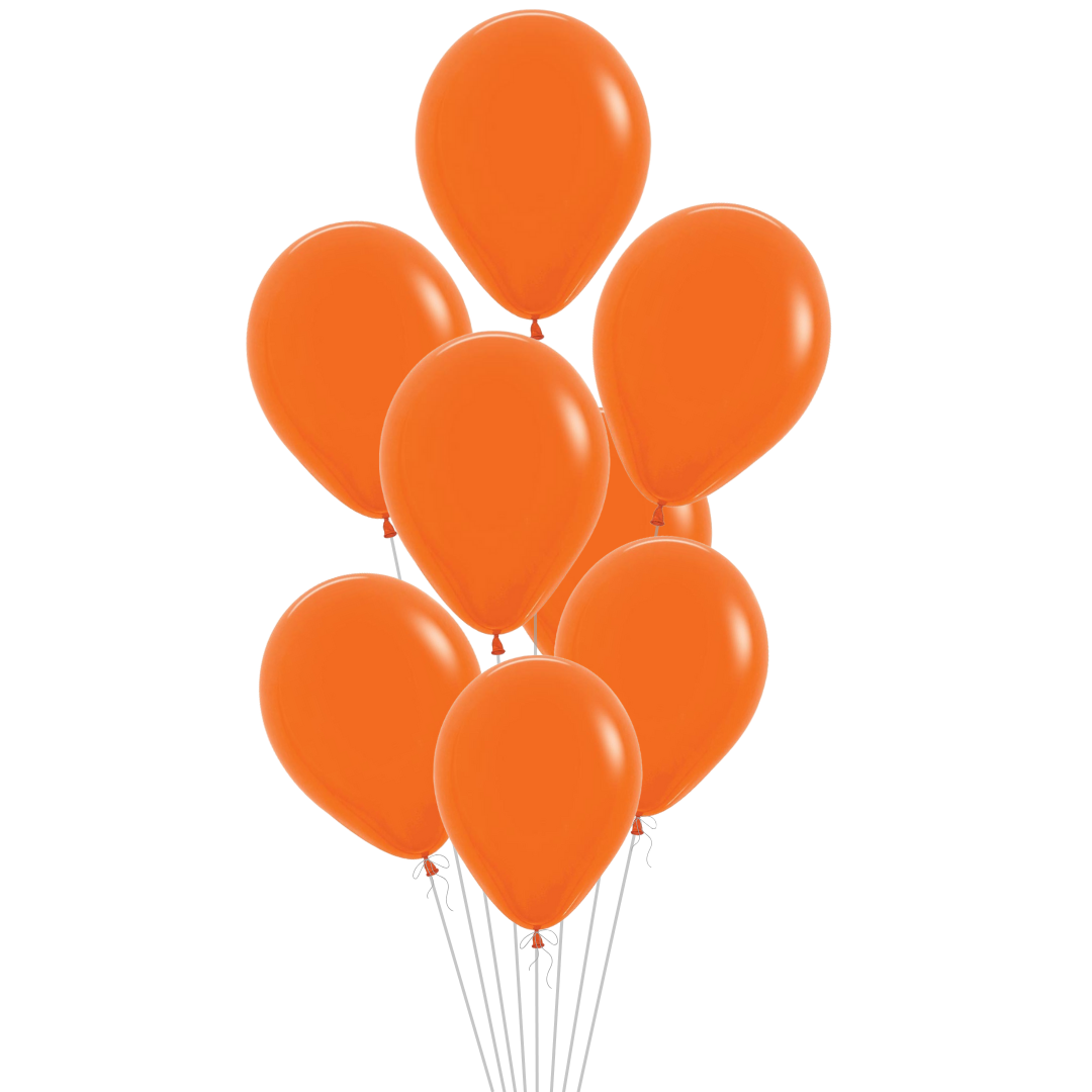 Orange Latex Balloon, 11in
