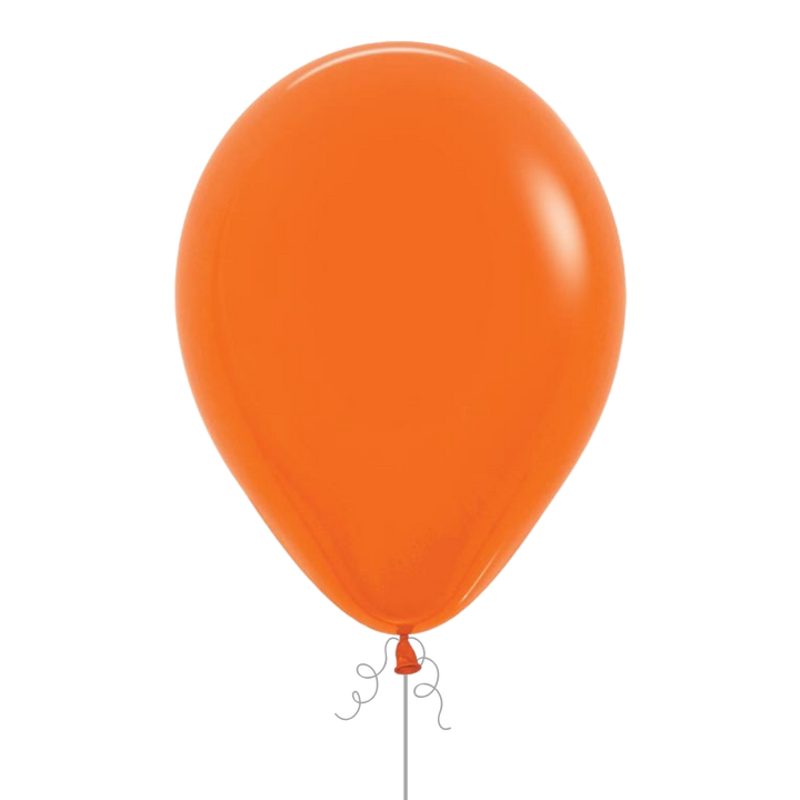 Orange Latex Balloon, 11in