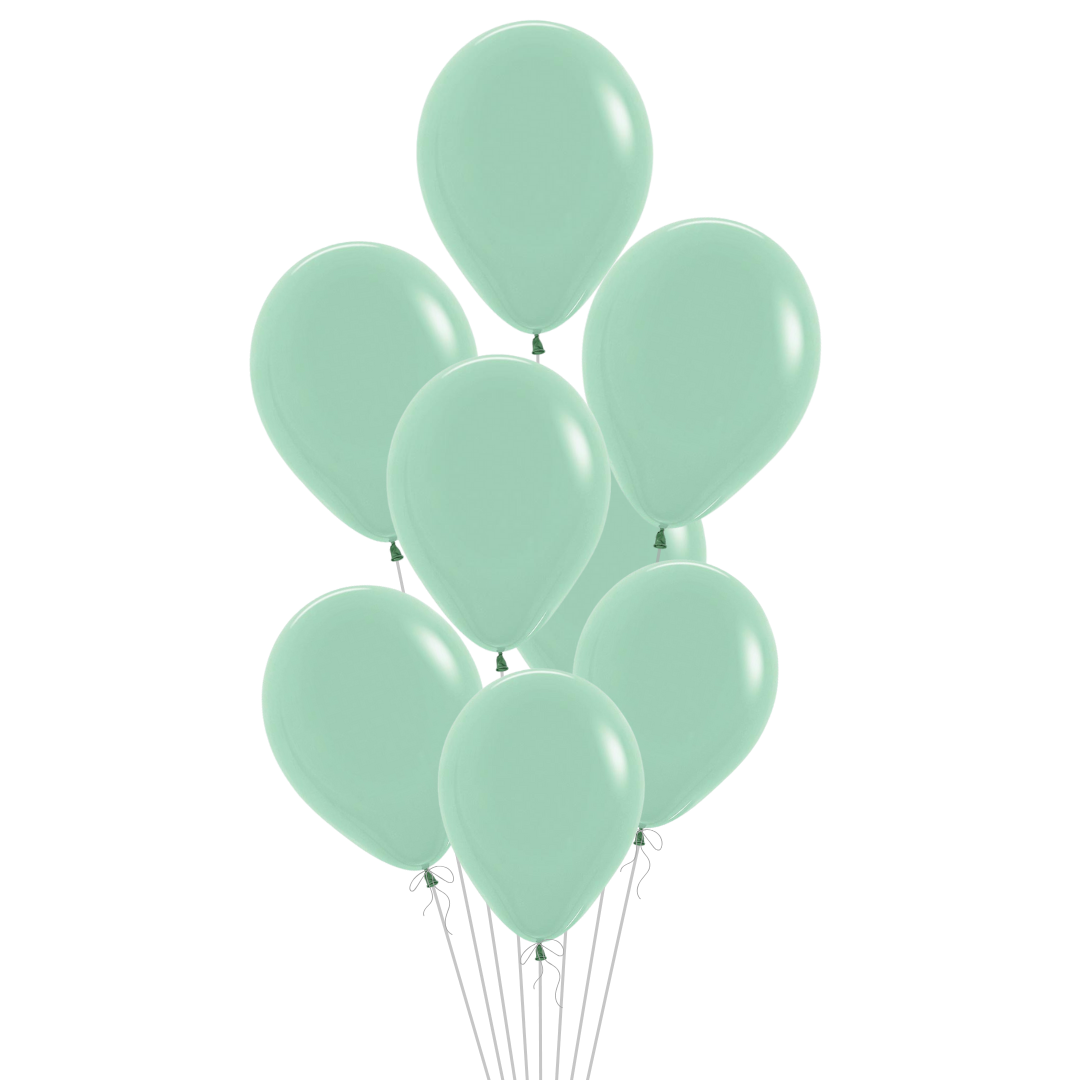 Pastel Dusk Green Tea Latex Balloon, 11in