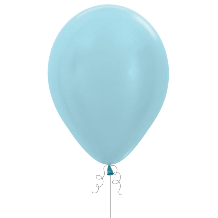 Pearl Blue Latex Balloon, 11in