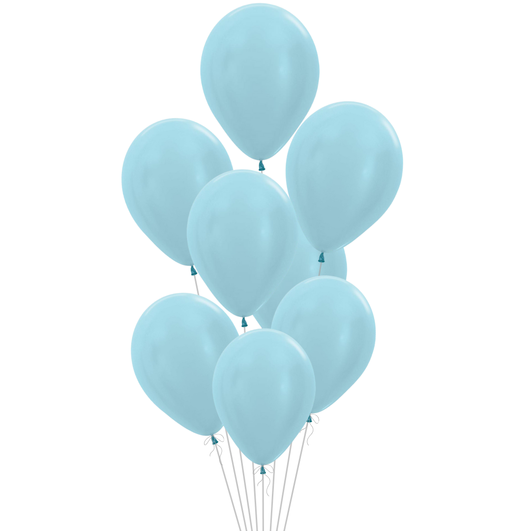 Pearl Blue Latex Balloon, 11in