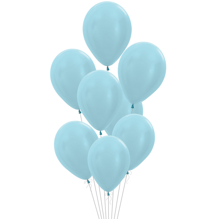 Pearl Blue Latex Balloon, 11in