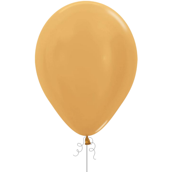 Metallic Gold Latex Balloon, 11in