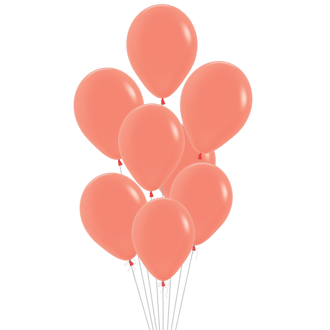 Neon Orange Latex Balloon, 11in