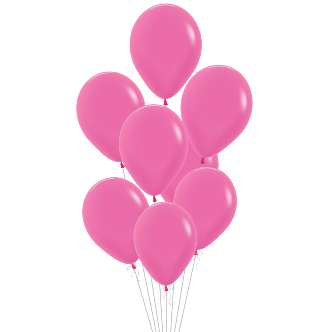Neon Magenta Latex Balloon, 11in