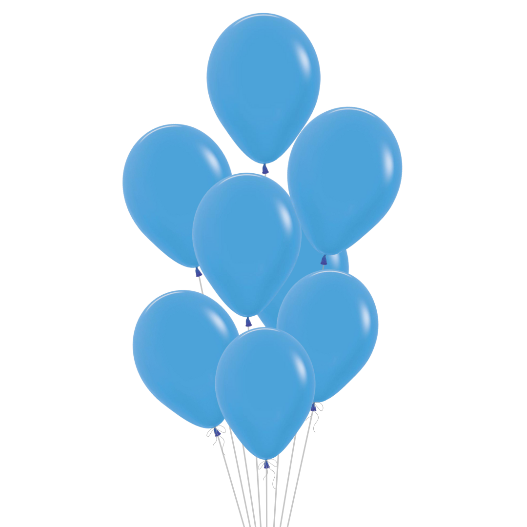 Neon Blue Latex Balloon, 11in