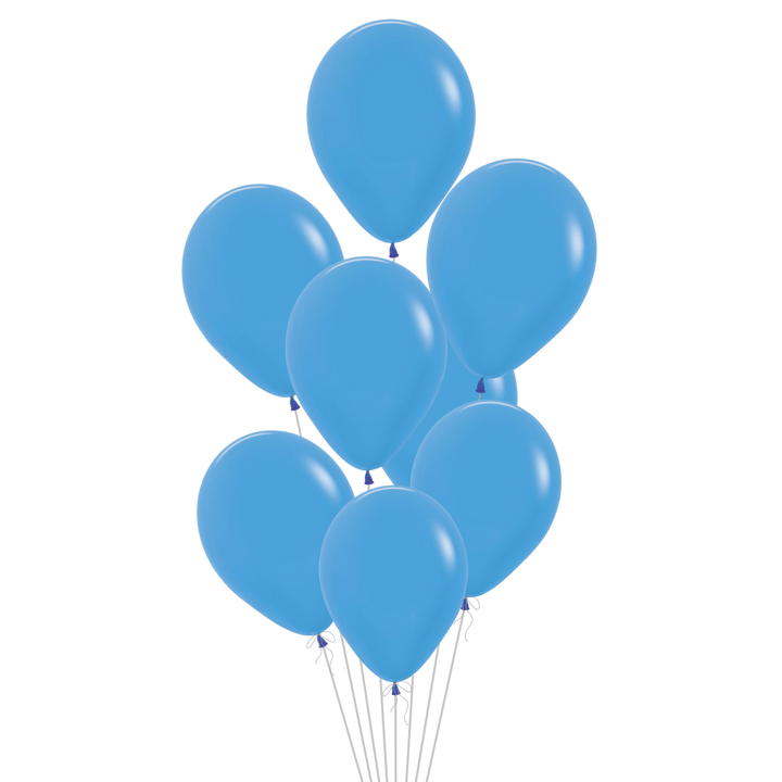 Neon Blue Latex Balloon, 11in