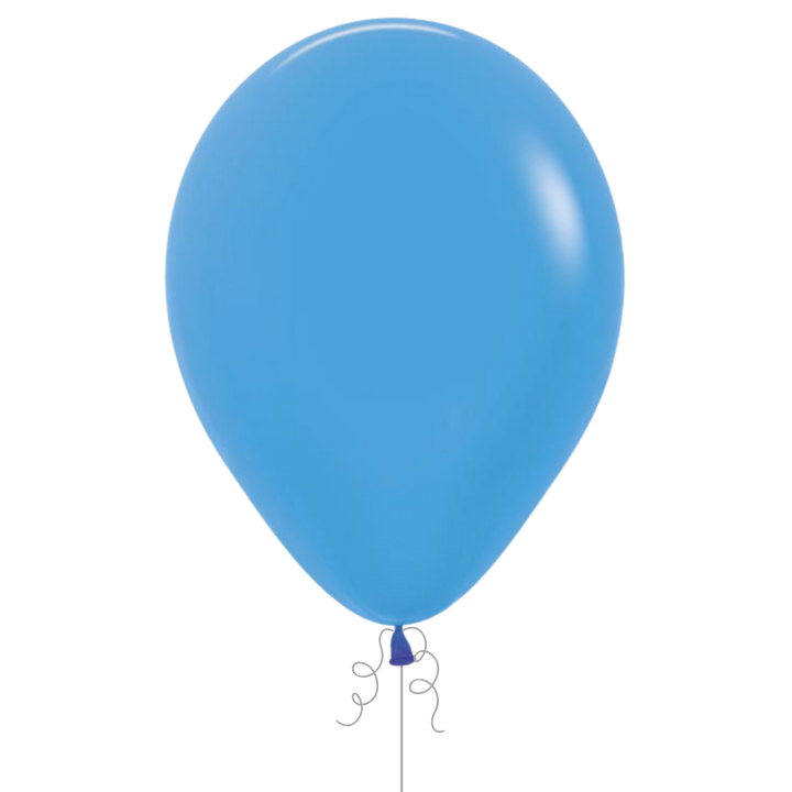Neon Blue Latex Balloon, 11in