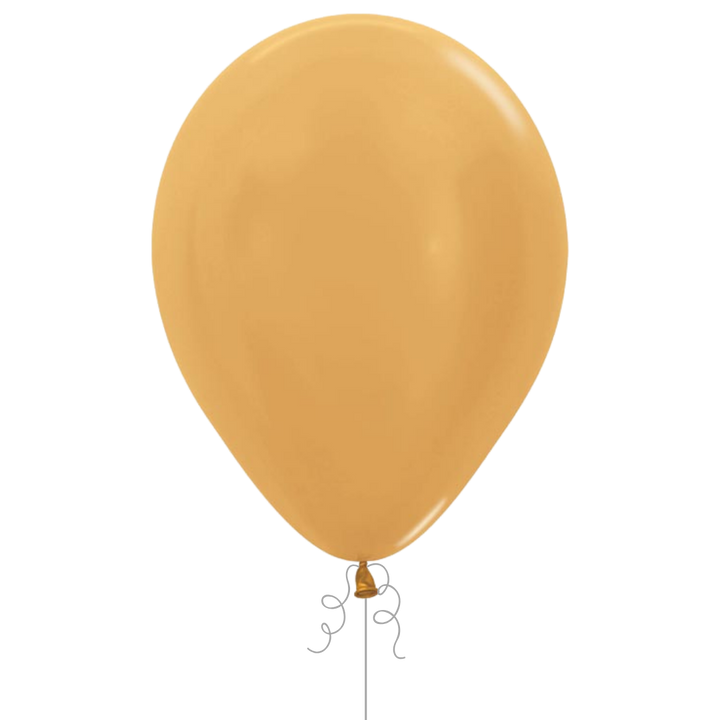 Metallic Gold Latex Balloon, 11in