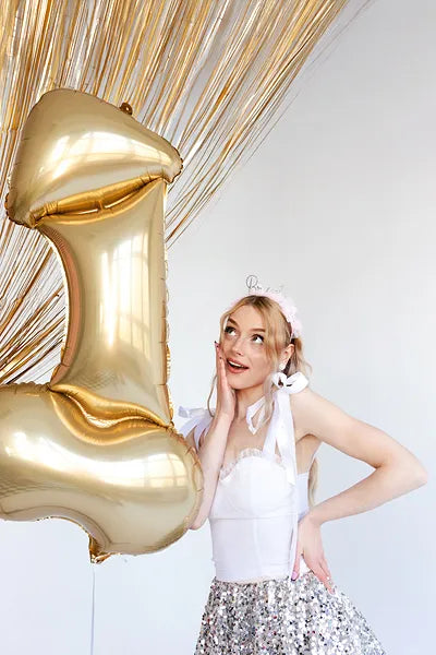 Giant Gold Penis Foil Balloon, 44in