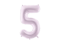 Purple Number 5 Foil Balloon, 28in