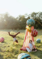 Red Starry Ball Foil Balloon, 30in